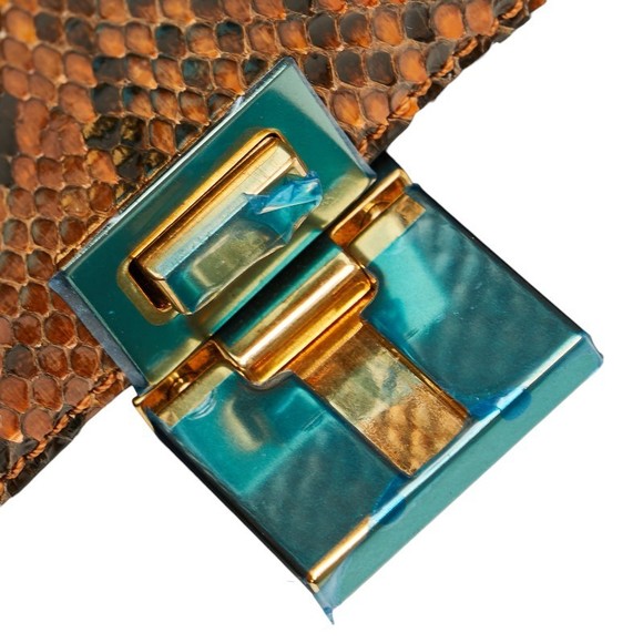 Celine Python Black Bag 2Way Trapeze Shoulder - Picture 7 of 12